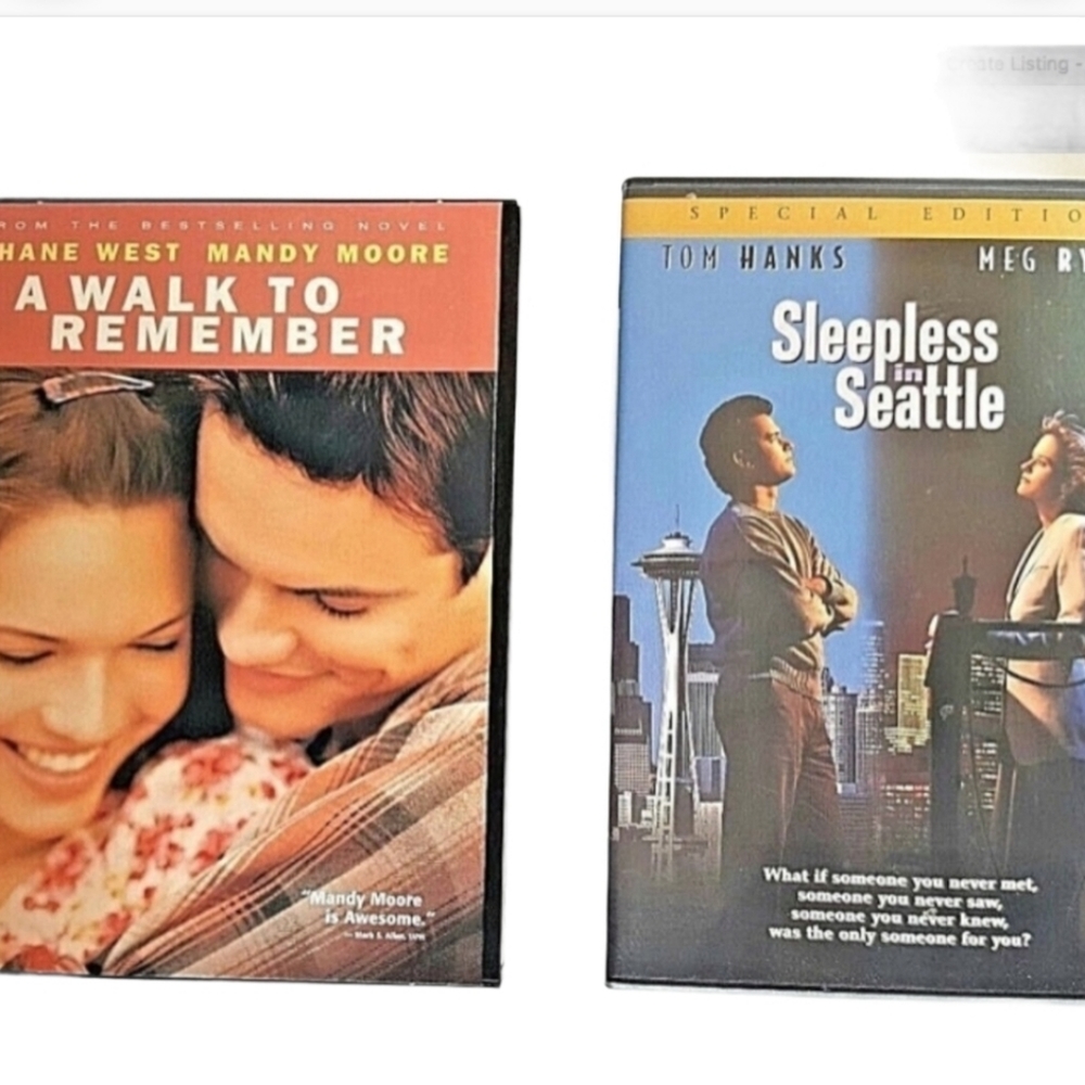 Sleepless in Seattle- A Walk to Remember DVD Video *